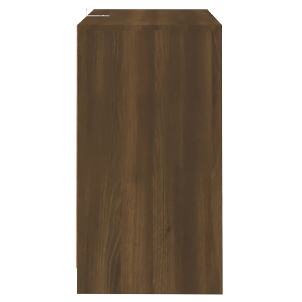 vidaXL Buffet marron aspect chêne 70x41x75 cm en bois d'ingénierie