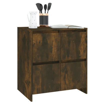 vidaXL Buffet Chêne Fumé 70x41x75 cm Bois d'ingénierie