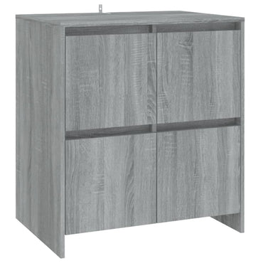 vidaXL Buffet gris et sonoma 70x41x75 cm en bois d'ingénierie