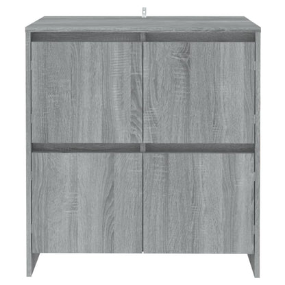 vidaXL Buffet gris et sonoma 70x41x75 cm en bois d'ingénierie
