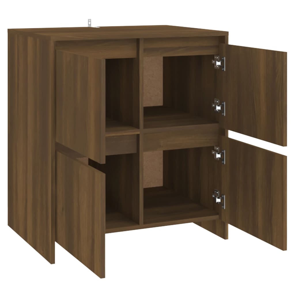 vidaXL Sideboard Braun Eichen-Optik 70x41x75 cm Holzwerkstoff