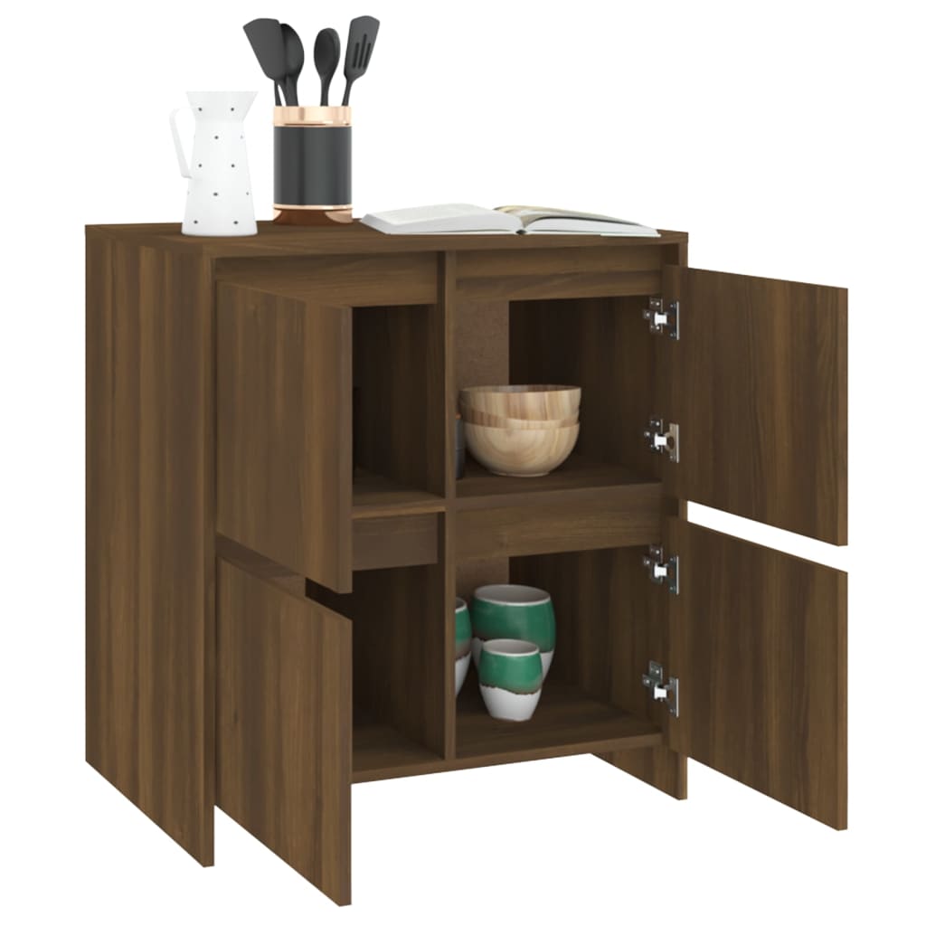 vidaXL Sideboard Braun Eichen-Optik 70x41x75 cm Holzwerkstoff
