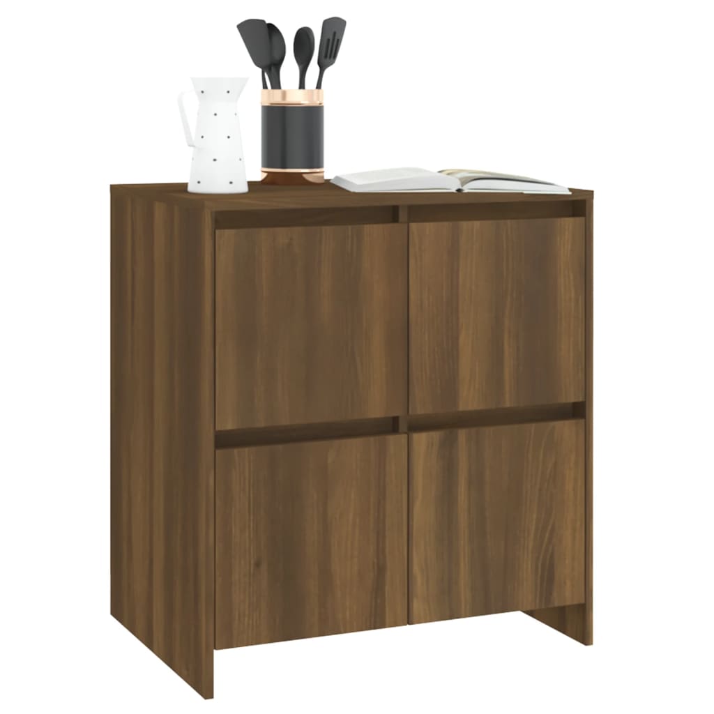 vidaXL Sideboard Braun Eichen-Optik 70x41x75 cm Holzwerkstoff