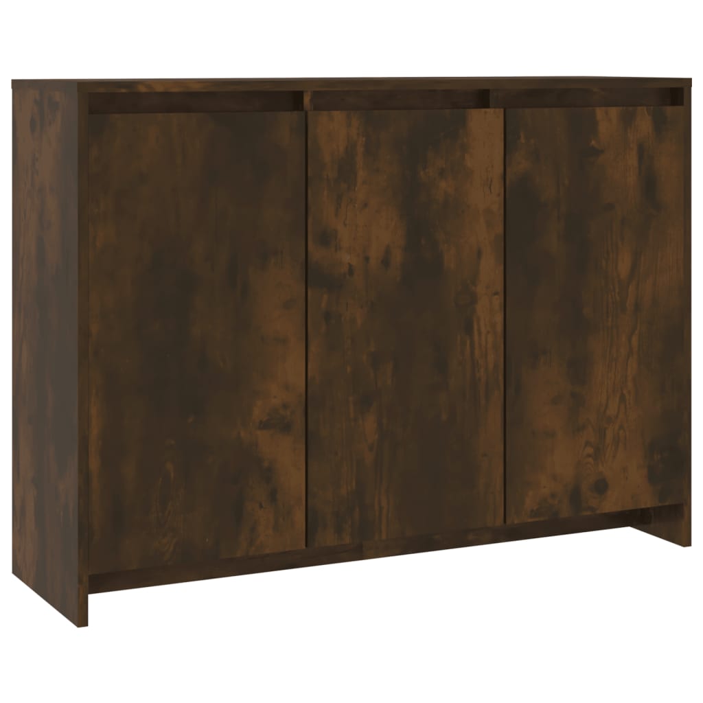 vidaXL Buffet chêne fumé 102x33x75 cm Bois d'ingénierie