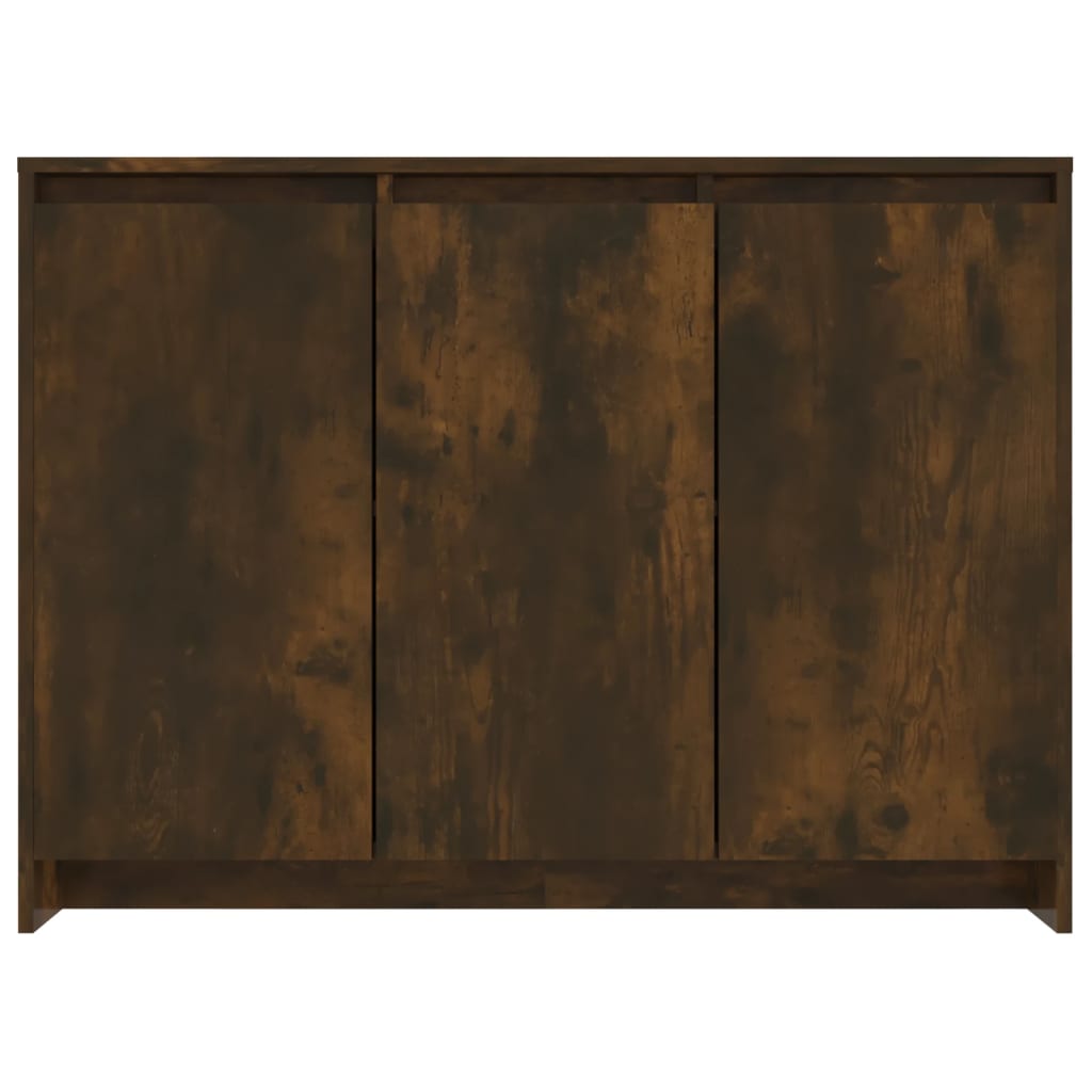 vidaXL Buffet chêne fumé 102x33x75 cm Bois d'ingénierie