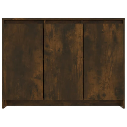 vidaXL Buffet chêne fumé 102x33x75 cm Bois d'ingénierie