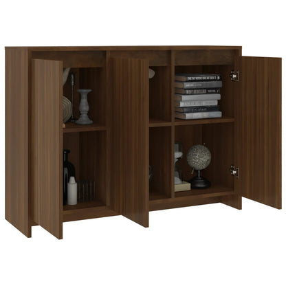 vidaXL Sideboard Braun Eichen-Optik 102x33x75 cm Holzwerkstoff