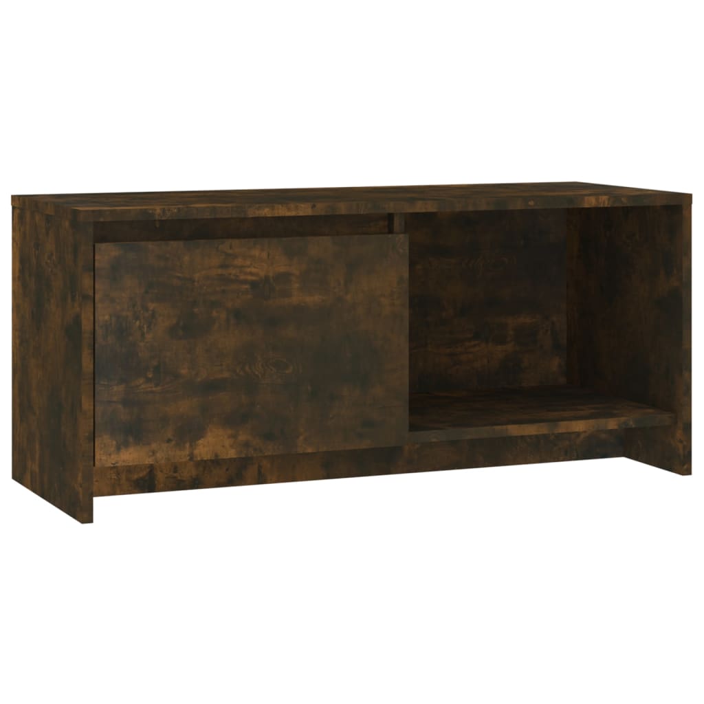 Meuble TV vidaXL chêne fumé 90x35x40 cm bois d'ingénierie