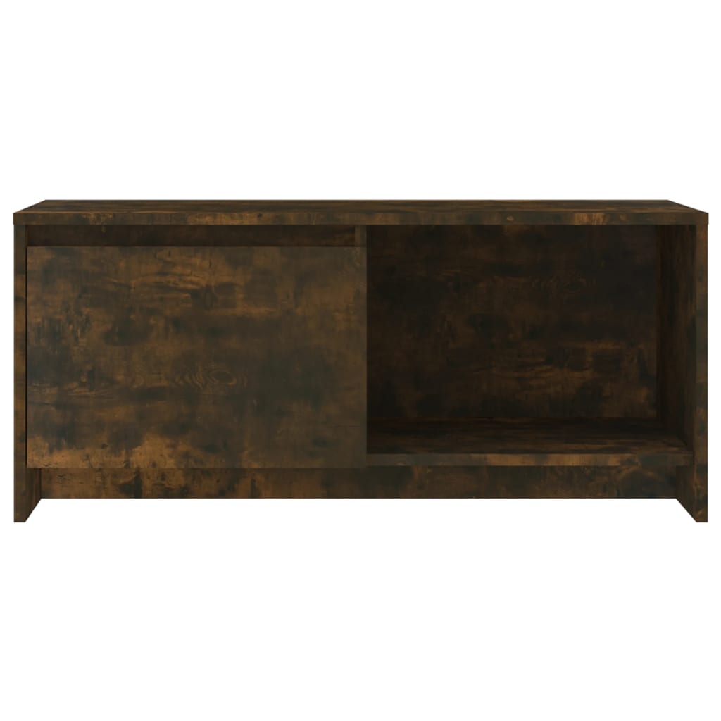 Meuble TV vidaXL chêne fumé 90x35x40 cm bois d'ingénierie