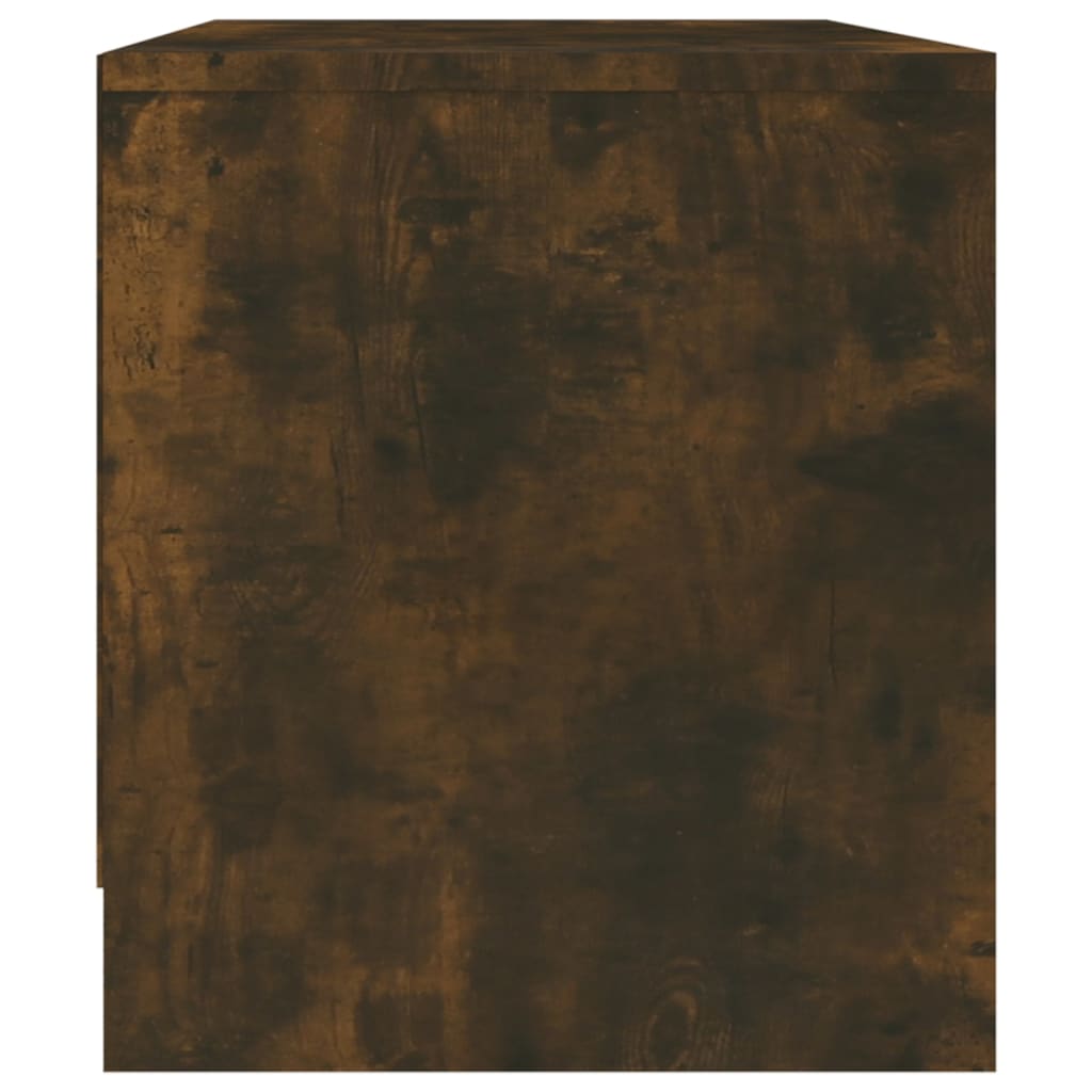 Meuble TV vidaXL chêne fumé 90x35x40 cm bois d'ingénierie