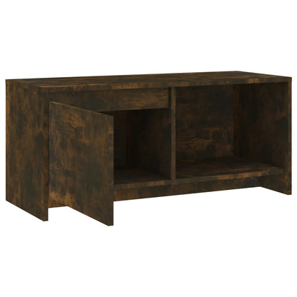Meuble TV vidaXL chêne fumé 90x35x40 cm bois d'ingénierie