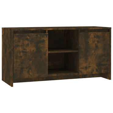 vidaXL Meuble TV chêne fumé 102x37,5x52,5 cm bois d'ingénierie