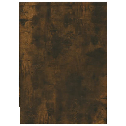 vidaXL Meuble TV chêne fumé 102x37,5x52,5 cm bois d'ingénierie