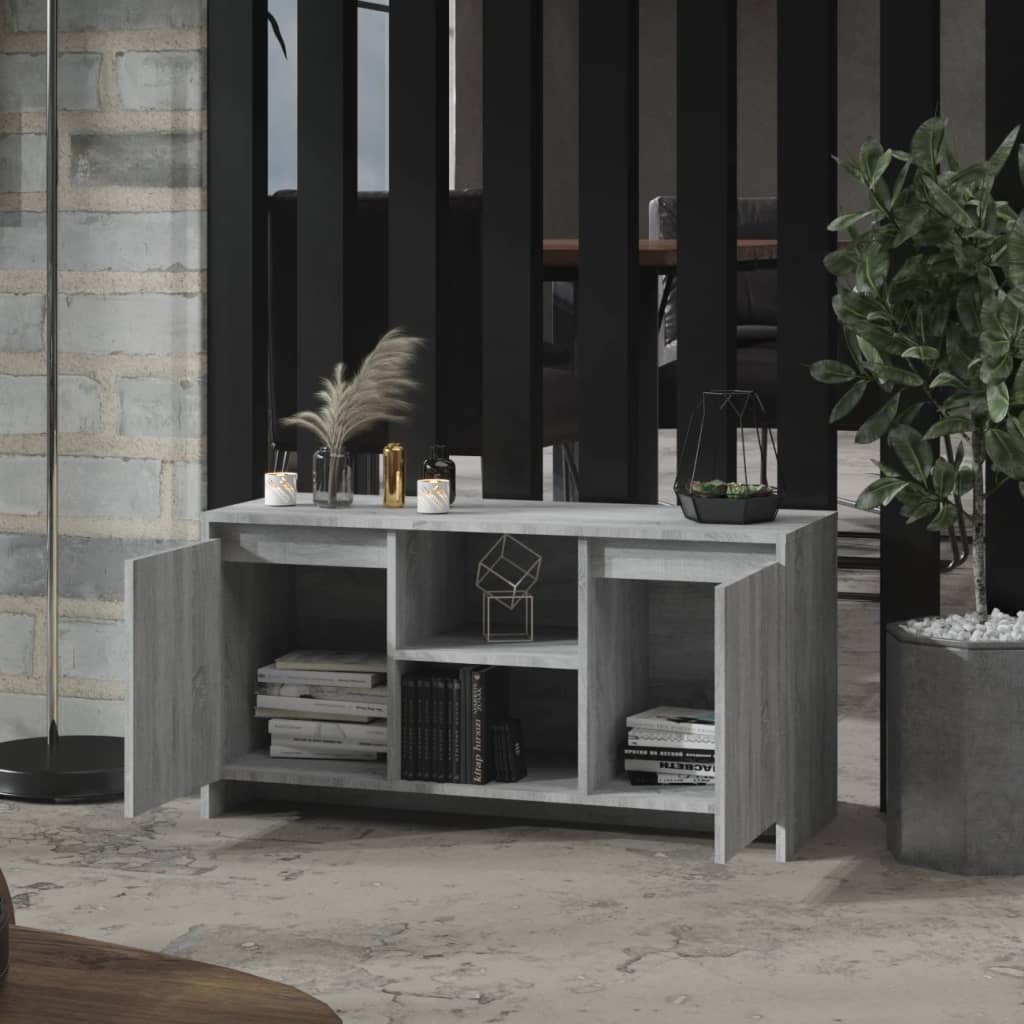 Meuble TV vidaXL gris Sonoma 102x37,5x52,5 cm bois d'ingénierie