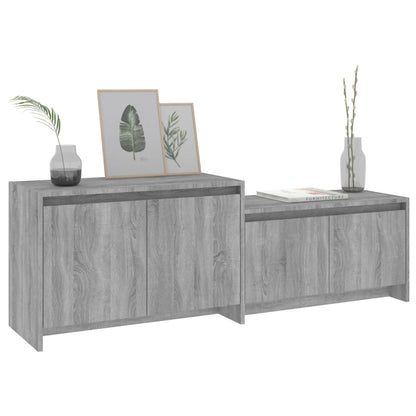 Meuble TV vidaXL Gris Sonoma 146,5x35x50 cm Bois d'ingénierie