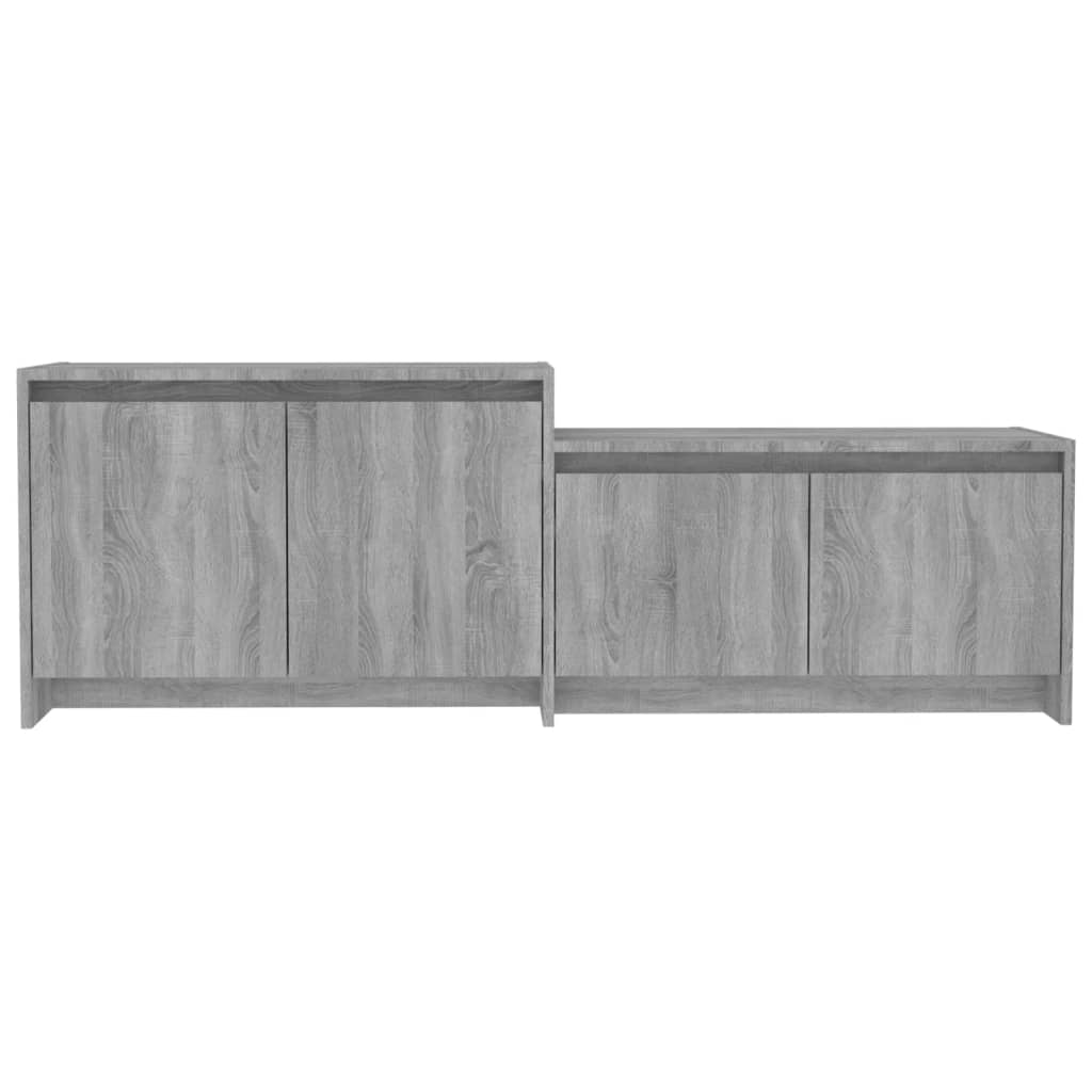 Meuble TV vidaXL Gris Sonoma 146,5x35x50 cm Bois d'ingénierie