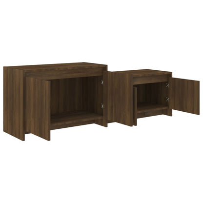 vidaXL TV-Schrank Braun Eichen-Optik 146,5x35x50 cm Holzwerkstoff