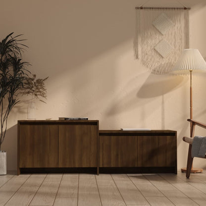 vidaXL TV-Schrank Braun Eichen-Optik 146,5x35x50 cm Holzwerkstoff