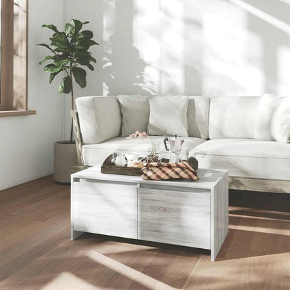 vidaXL Couchtisch Grau Sonoma 90x50x41,5 cm Holzwerkstoff