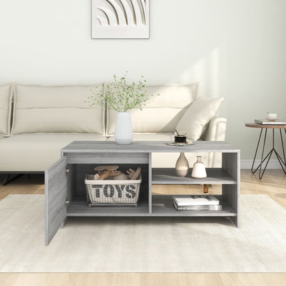 vidaXL Couchtisch Grau Sonoma 102x50x45 cm Holzwerkstoff