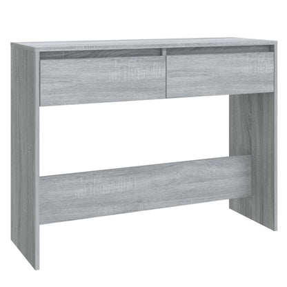 vidaXL Konsolentisch Grau Sonoma 100x35x76,5 cm Holzwerkstoff
