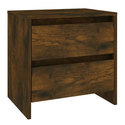 vidaXL Tables de chevet 2 pcs Chêne fumé 45x34,5x44,5 cm Bois d'ingénierie