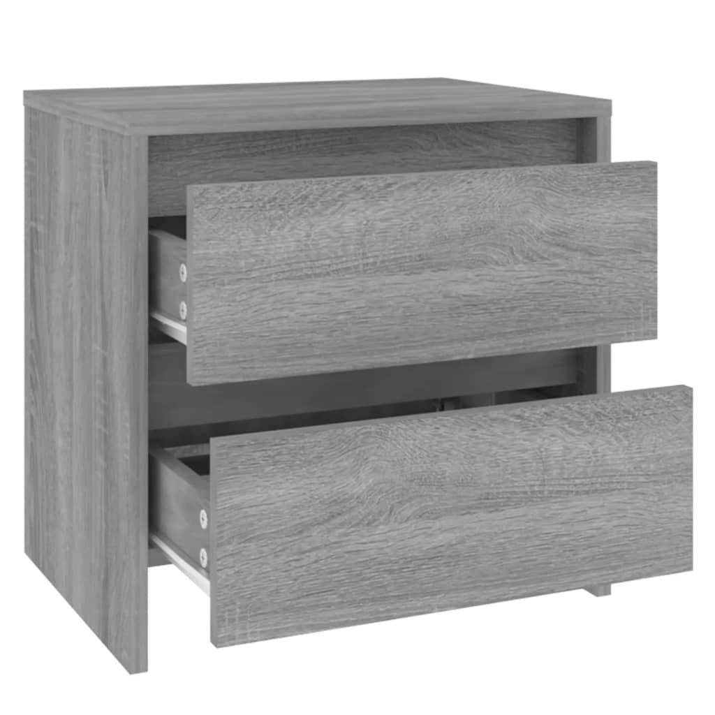 vidaXL Table de chevet gris Sonoma 45x34,5x44,5 cm Bois d'ingénierie