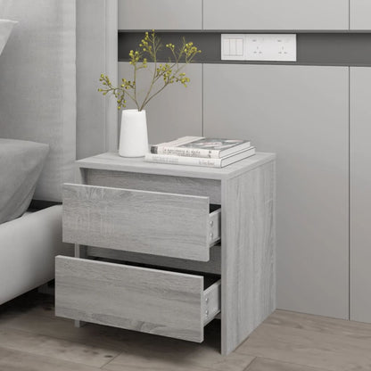 vidaXL Table de chevet gris Sonoma 45x34,5x44,5 cm Bois d'ingénierie