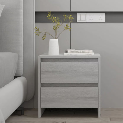 vidaXL Table de chevet gris Sonoma 45x34,5x44,5 cm Bois d'ingénierie