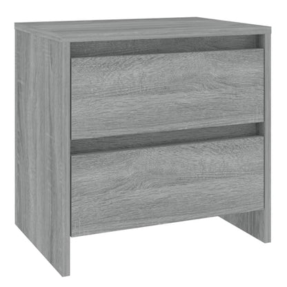 vidaXL Tables de chevet 2 pcs Gris Sonoma 45x34,5x44,5 cm Bois d'ingénierie