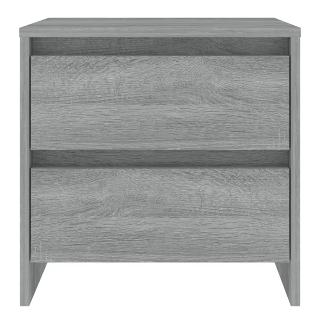 vidaXL Tables de chevet 2 pcs Gris Sonoma 45x34,5x44,5 cm Bois d'ingénierie