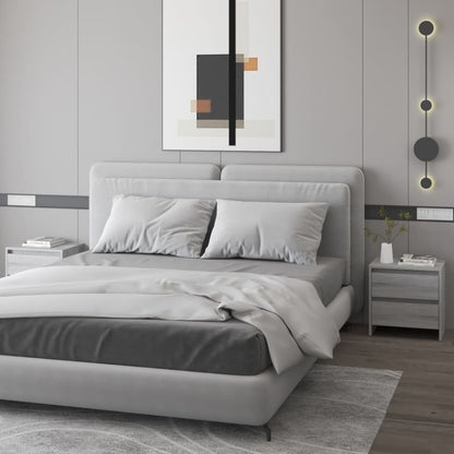 vidaXL Tables de chevet 2 pcs Gris Sonoma 45x34,5x44,5 cm Bois d'ingénierie