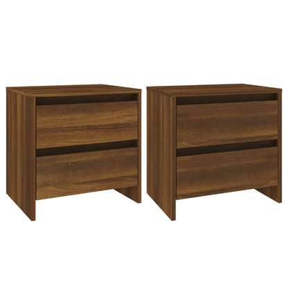 vidaXL Nachttische 2 Stk. Braun Eichen-Optik 45x34,5x44,5 cm