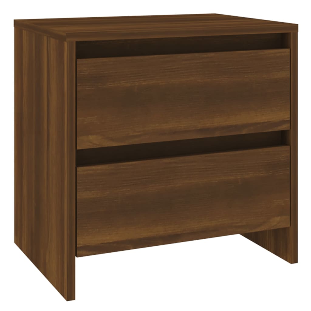 vidaXL Nachttische 2 Stk. Braun Eichen-Optik 45x34,5x44,5 cm