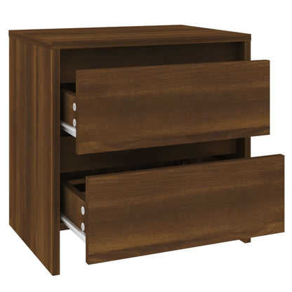 vidaXL Nachttische 2 Stk. Braun Eichen-Optik 45x34,5x44,5 cm