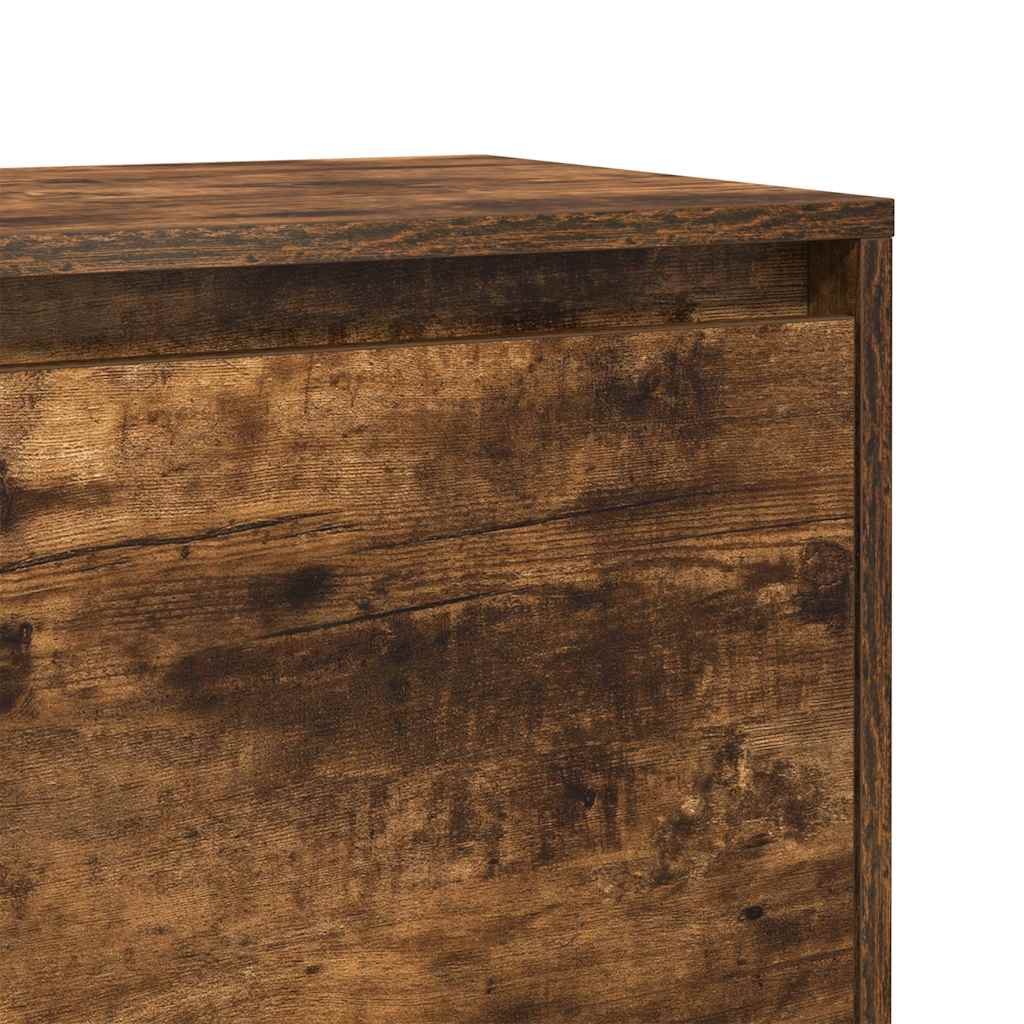 vidaXL Nachttisch Räuchereiche 45x34x44,5 cm Holzwerkstoff