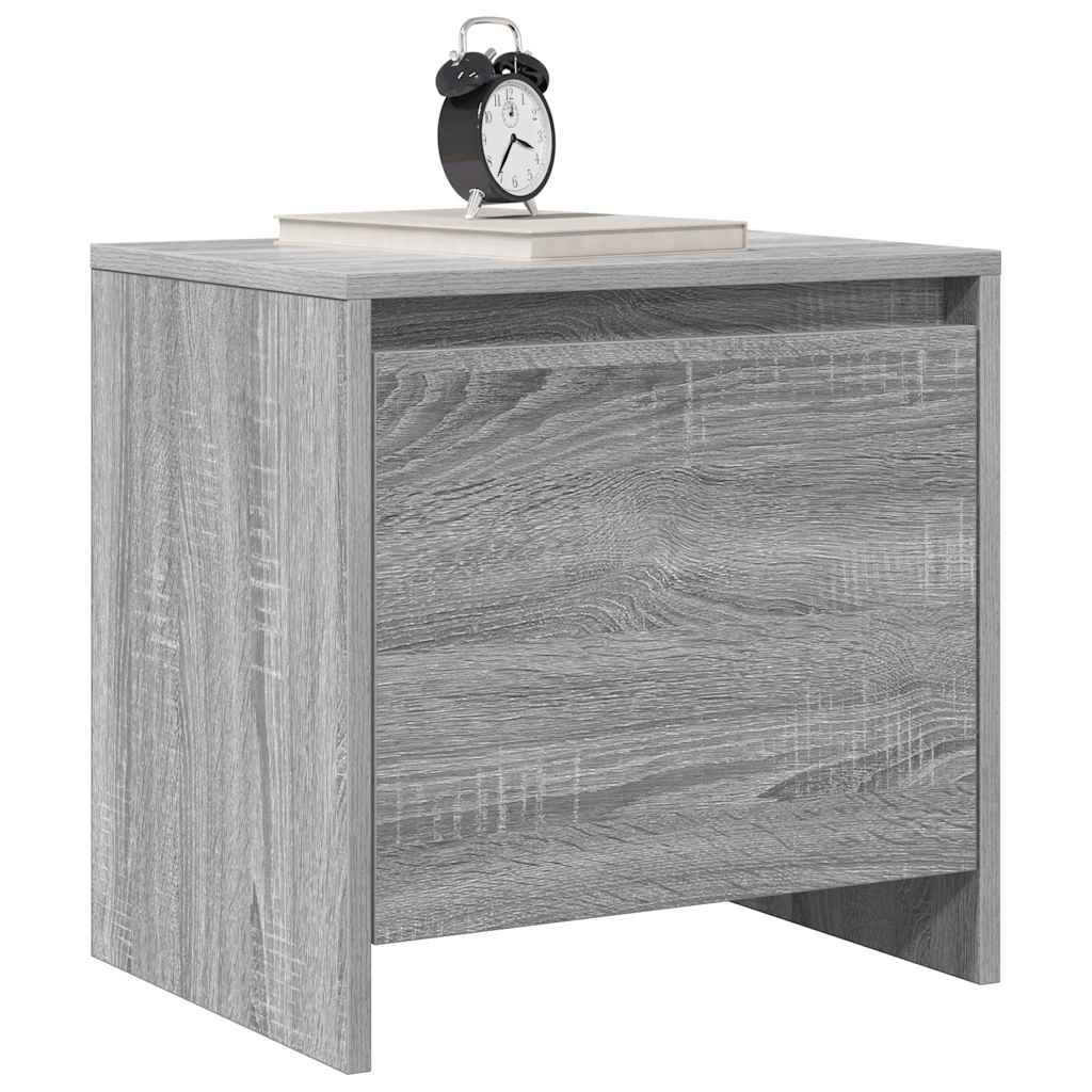 vidaXL Table de chevet gris sonoma 45x34x44,5 cm Bois d'ingénierie