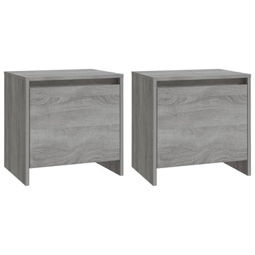 vidaXL Nachttische 2 Stk. Grau Sonoma 45x34x44,5cm Holzwerkstoff