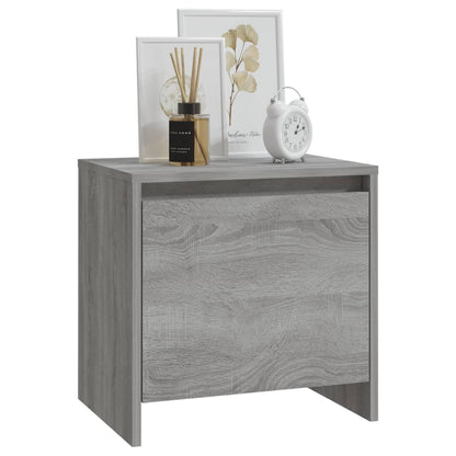 vidaXL Tables de chevet 2 pcs Gris sonoma 45x34x44,5 cm Bois d'ingénierie