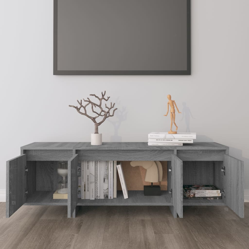 vidaXL Meuble TV gris sonoma 120x30x40,5 cm bois d'ingénierie