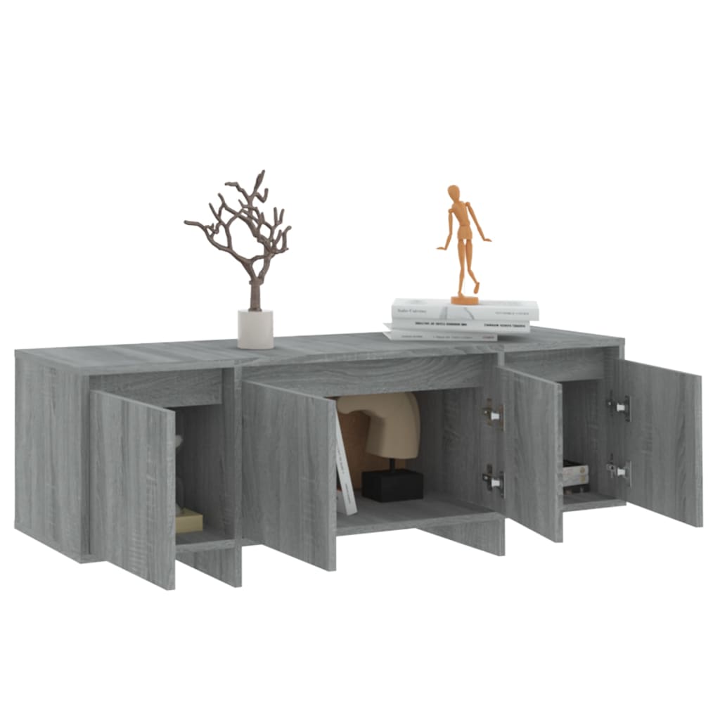 vidaXL Meuble TV gris sonoma 120x30x40,5 cm bois d'ingénierie