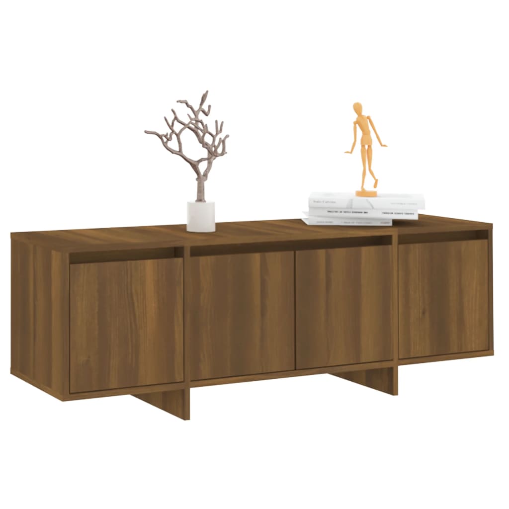 vidaXL Meuble TV marron aspect chêne 120x30x40,5 cm bois d'ingénierie