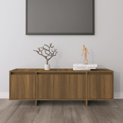 vidaXL Meuble TV marron aspect chêne 120x30x40,5 cm bois d'ingénierie
