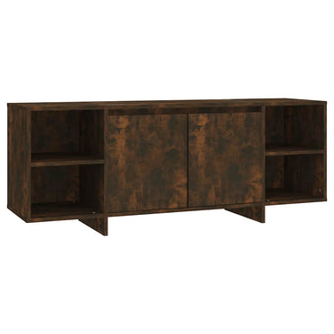 vidaXL Meuble TV chêne fumé 130x35x50 cm Aggloméré