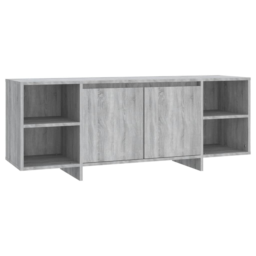 vidaXL Meuble TV Gris Sonoma 130x35x50 cm Aggloméré