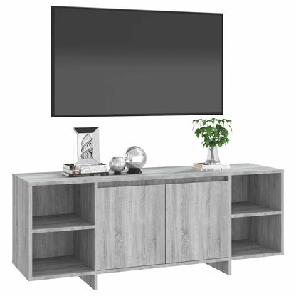 vidaXL Meuble TV Gris Sonoma 130x35x50 cm Aggloméré