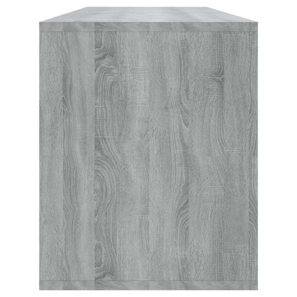 vidaXL Meuble TV Gris Sonoma 130x35x50 cm Aggloméré