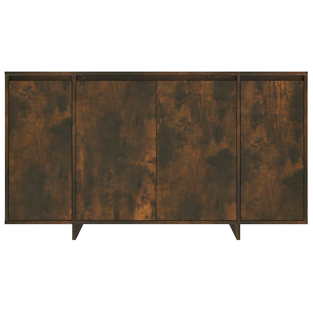 vidaXL Buffet chêne fumé 135x41x75 cm en bois d'ingénierie