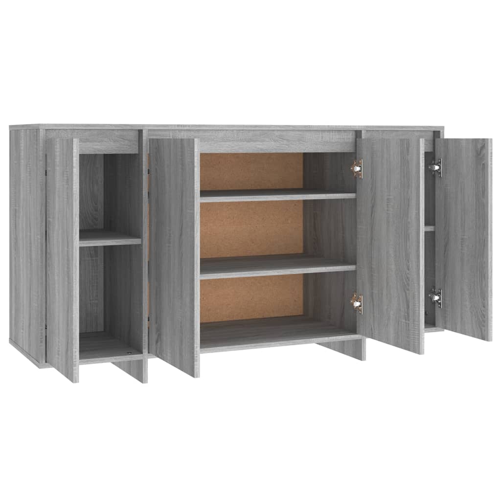 vidaXL Sideboard Grau Sonoma 135x41x75 cm Holzwerkstoff