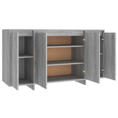 vidaXL Sideboard Grau Sonoma 135x41x75 cm Holzwerkstoff